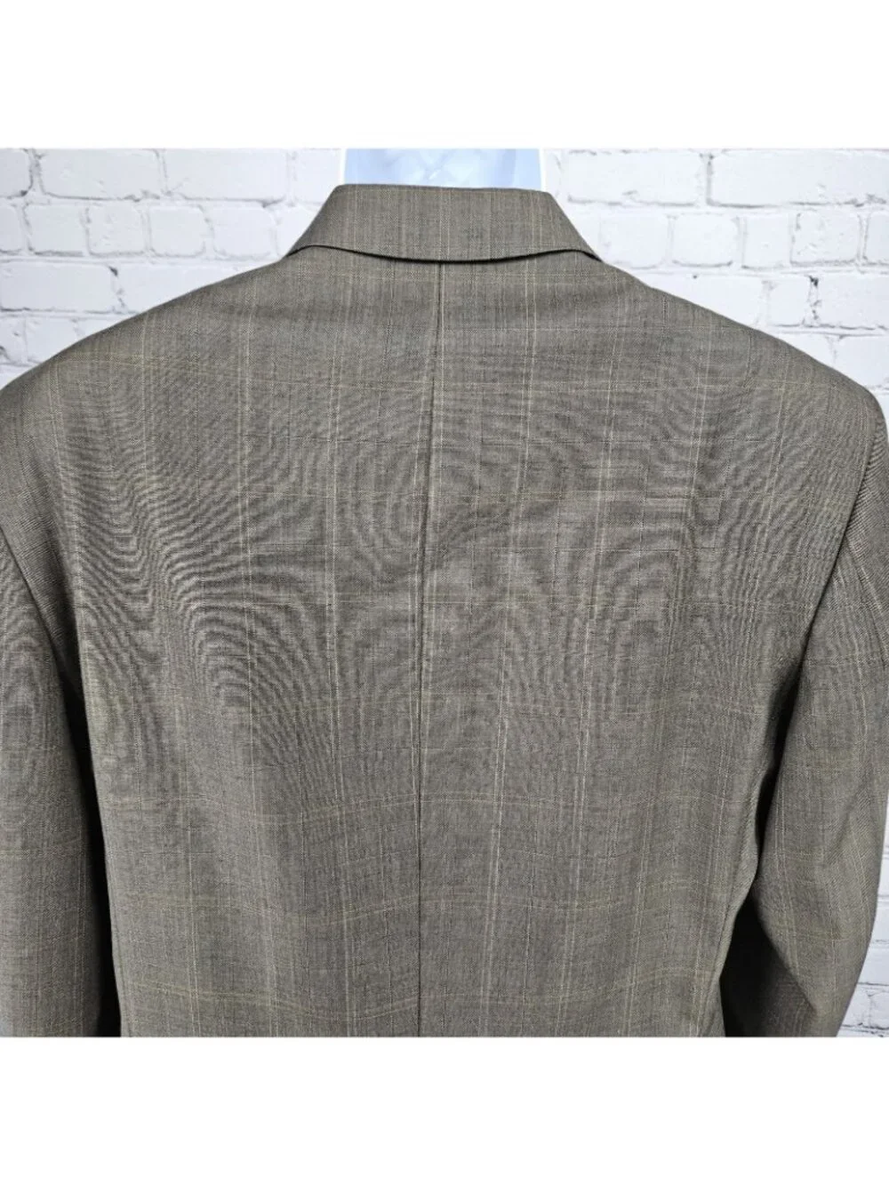 Jones New York Brown 100% Wool Full Suit 2 Piece Set 2 Button Notch 40L 35x30